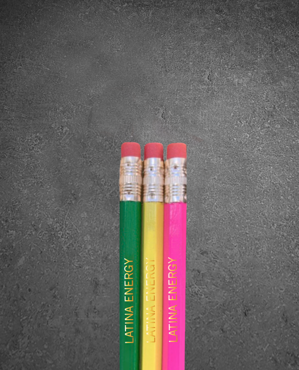 "LATINA ENERGY" 3-PACK OF PENCILS